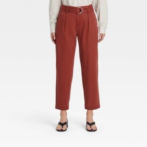 A New Day - High Rise Tapered D-Ring Belted Ankle Pants